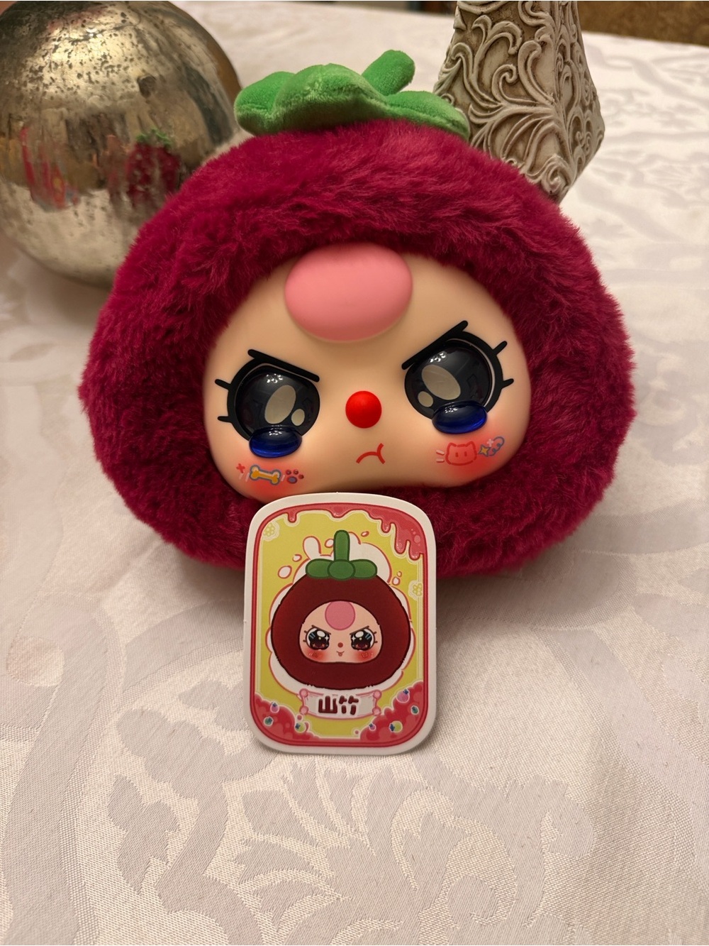 New Baby Three Fruit Plush/ Zippered Pouch